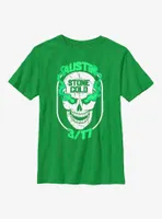 WWE Stone Cold Steve Austin Green Skull Youth T-Shirt