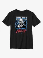 WWE Stone Cold Steve Austin Lightning Frame Youth T-Shirt