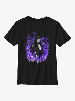 WWE The Undertaker Purple FlamesYouth T-Shirt