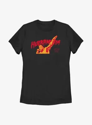 WWE Retro Hulk Hogan Hulkamania Womens T-Shirt