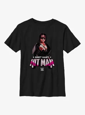 WWE Bret Hart Hitman Portrait Youth T-Shirt