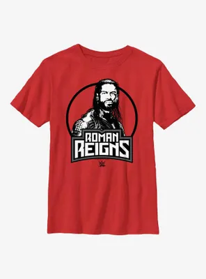 WWE Roman Reigns Circle Icon Portrait Youth T-Shirt