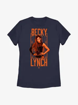 WWE Becky Lynch Portrait Logo Womens T-Shirt