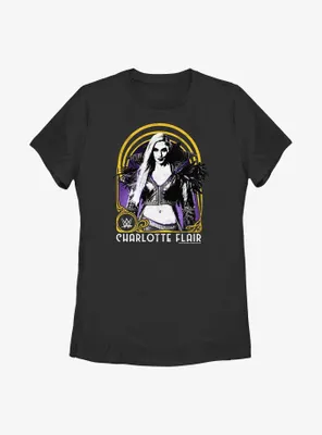 WWE Charlotte Flair Print Portrait Womens T-Shirt