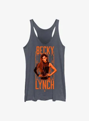 WWE Becky Lynch Portrait Logo Womens Tank Top