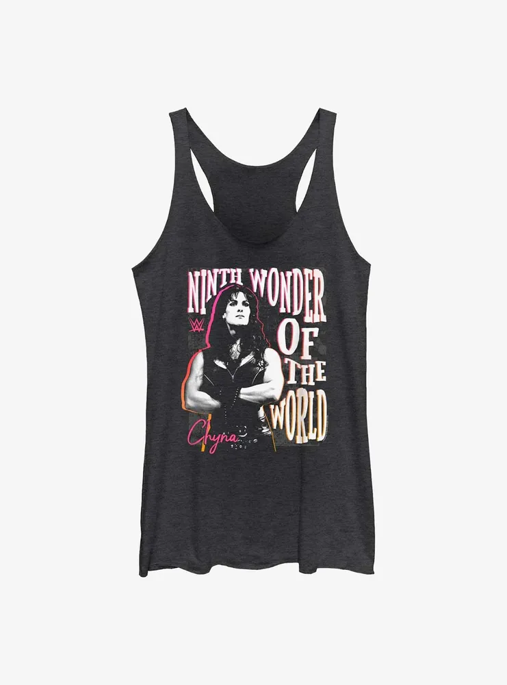 WWE Chyna Ninth Wonder Of The World Text Wrap Womens Tank Top