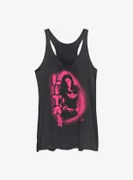 WWE Lita Stencil Portrait Womens Tank Top