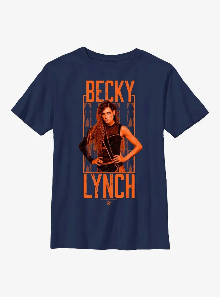WWE Becky Lynch Portrait Logo Youth T-Shirt