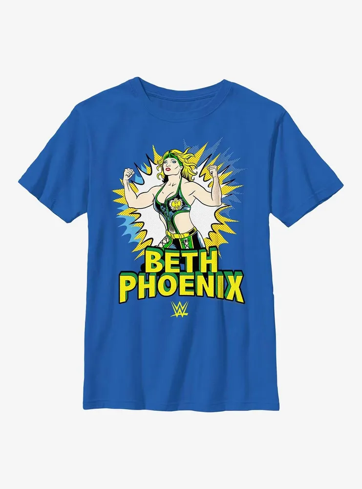 WWE Beth Phoenix Comic Book Style Youth T-Shirt