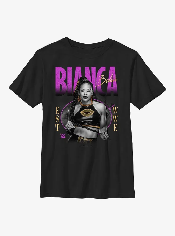 WWE Bianca Belair EST Portrait Youth T-Shirt