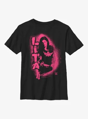 WWE Lita Stencil Portrait Youth T-Shirt