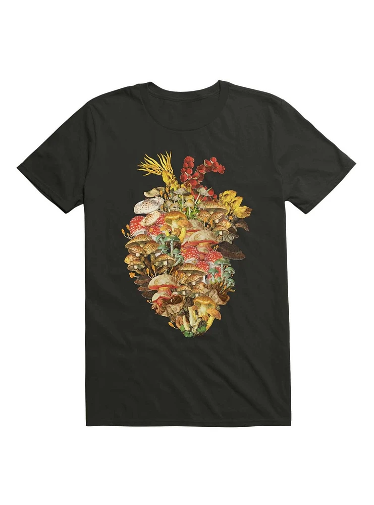 Heart Cordyceps Fungi Vintage T-Shirt