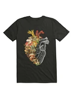 Mushroom Heart Vintage Nature T-Shirt