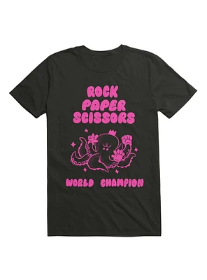 Rock Paper Scissors World Champion T-Shirt