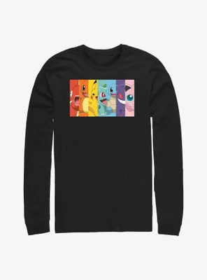 Pokemon Generation 1 Rainbow Long-Sleeve T-Shirt