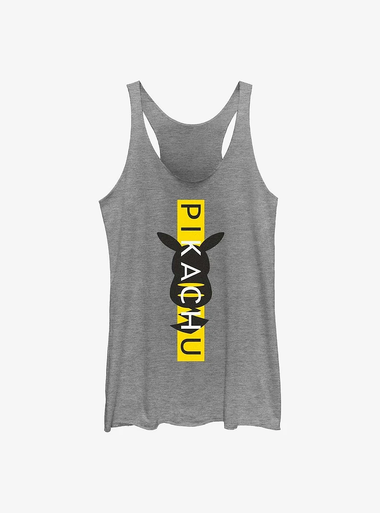 Pokemon Pikachu Vertical Type Girls Raw Edge Tank