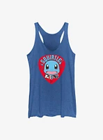 Pokemon Squirtle Rocks Girls Raw Edge Tank