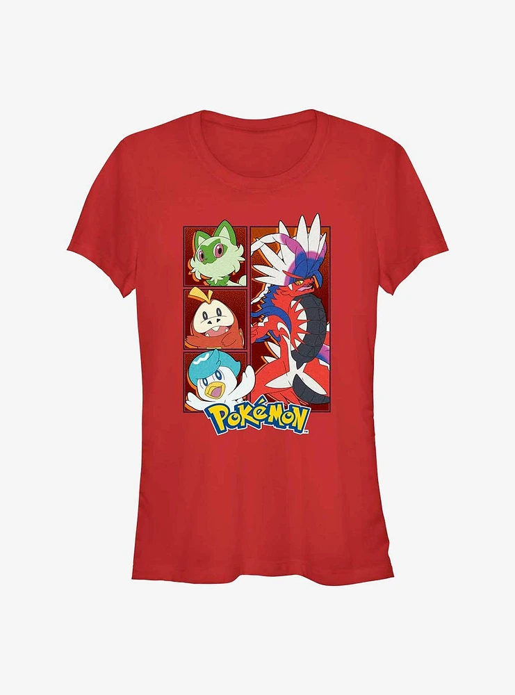 Pokemon Koraidon Generation 9 Starters Girls T-Shirt