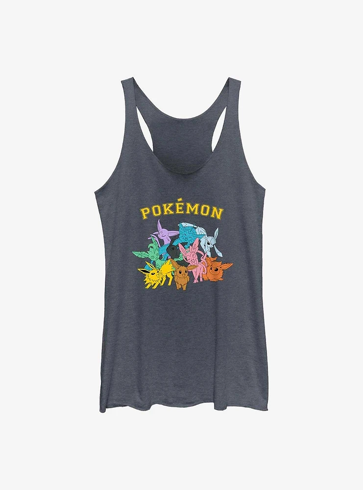 Pokemon Eeveelutions Girls Raw Edge Tank