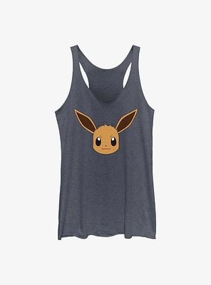 Pokemon Eevee Face Girls Raw Edge Tank