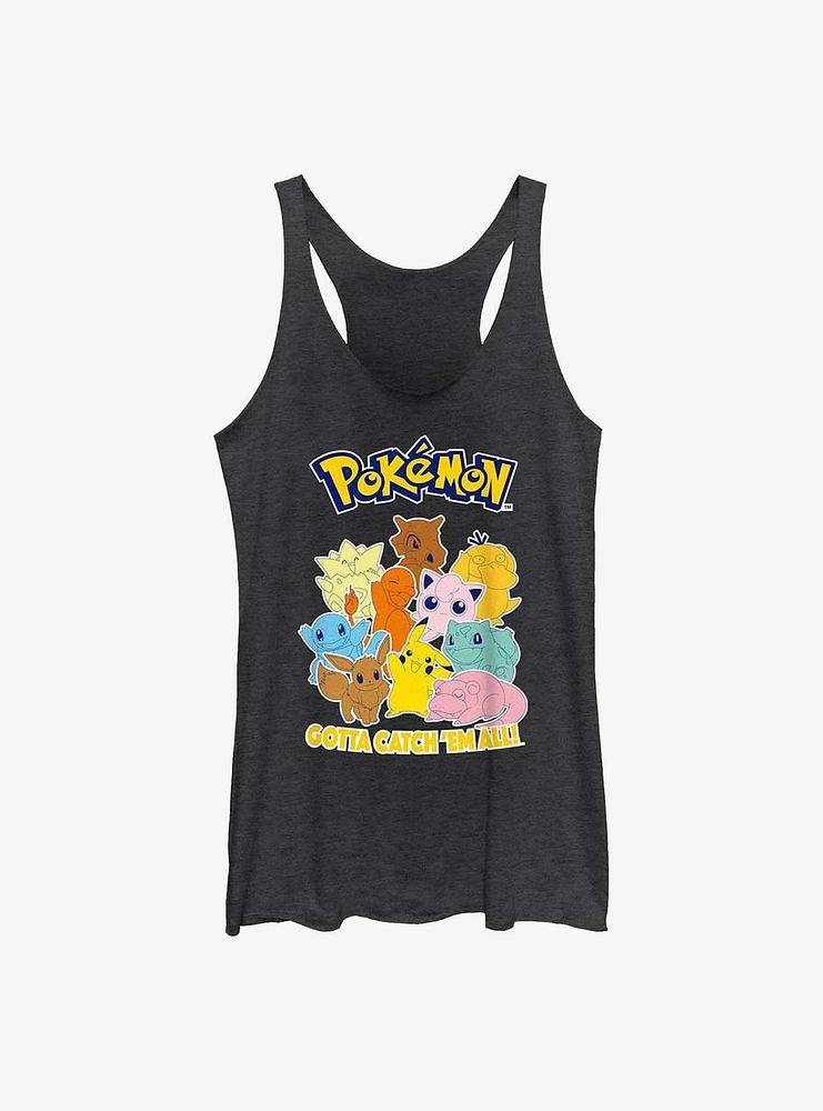 Pokemon Gotta Catch 'Em All Girls Raw Edge Tank