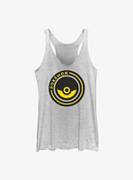 Pokemon Pokeball Circle Badge Girls Raw Edge Tank