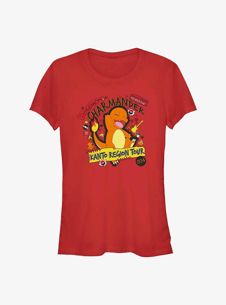 Pokemon Charmander Kanto Tour Girls T-Shirt