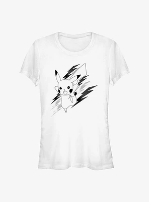 Pokemon Pikachu Lightning Girls T-Shirt