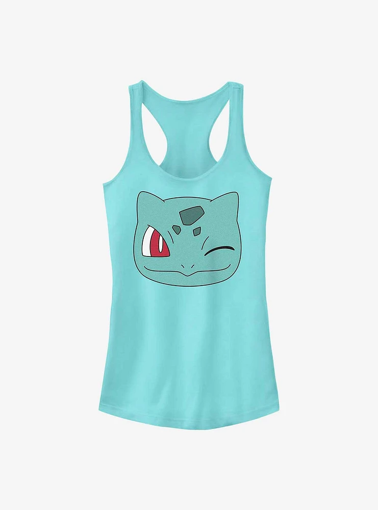 Pokemon Bulbasaur Wink Face Girls Tank