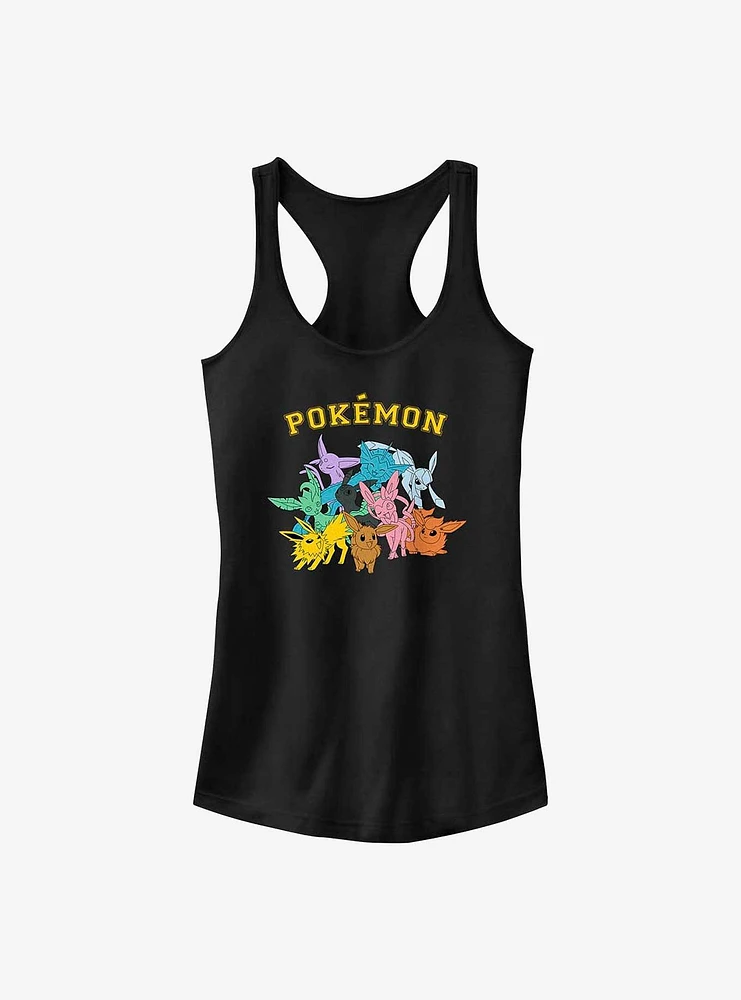 Pokemon Eeveelutions Girls Tank