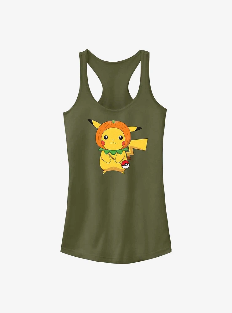 Pokemon Pikachu Pumpkin Hat Girls Tank