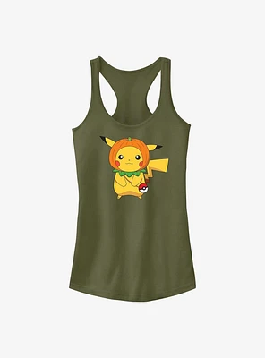 Pokemon Pikachu Pumpkin Hat Girls Tank