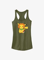 Pokemon Pikachu Pumpkin Hat Girls Tank