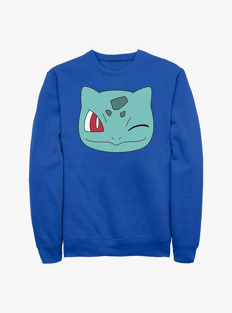 Pokemon Bulbasaur Wink Face Sweatshirt