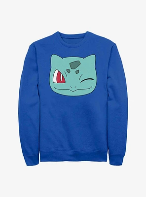 Pokemon Bulbasaur Wink Face Sweatshirt