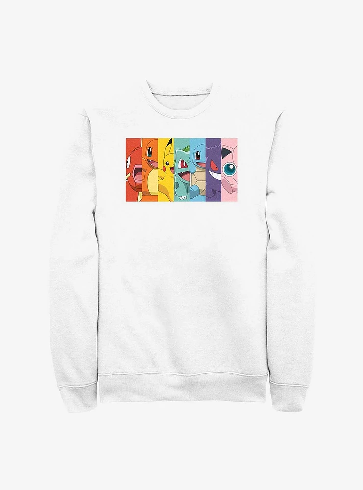 Pokemon Generation 1 Rainbow Sweatshirt