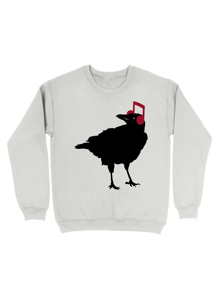 Bird Crow Musical Note Headphones Sweatshirt