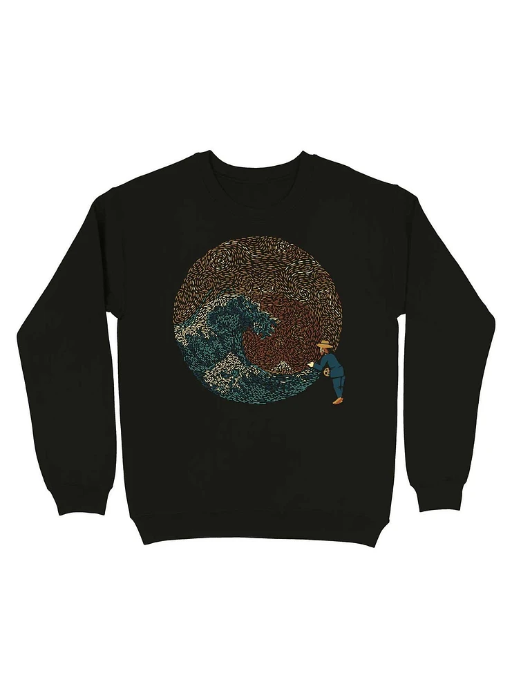 Kanagawa Wave Starry Night Sweatshirt