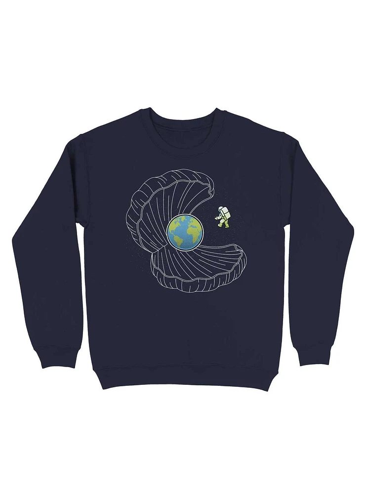 Oyster Pearl Earth Astronaut Sweatshirt