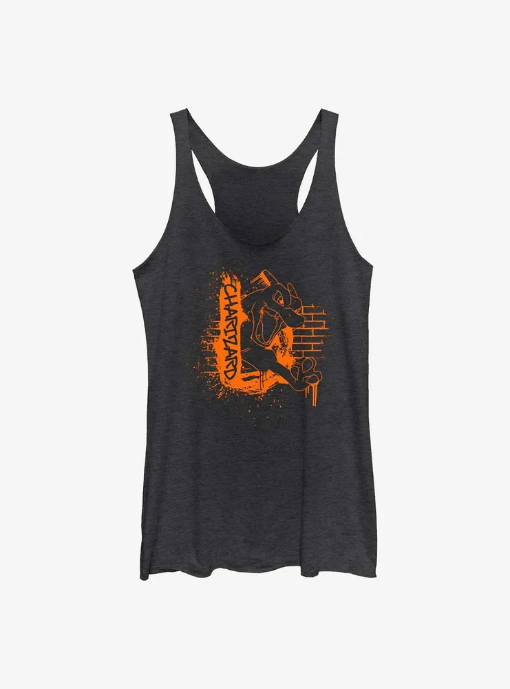 Pokemon Charizard Graffiti Womens Tank Top