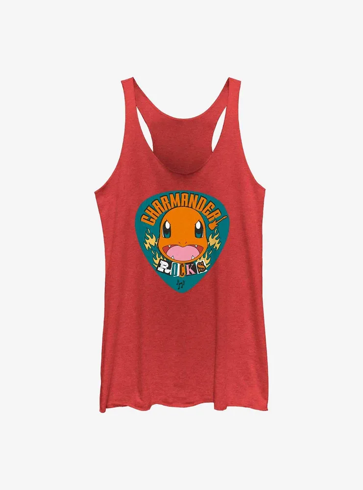 Pokemon Charmander Rocks Womens Tank Top