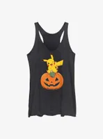 Pokemon Pikachu Pumpkin Womens Tank Top