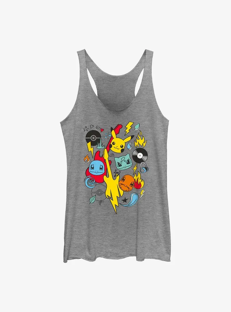 Pokemon Rockstars Collage Womens Tank Top