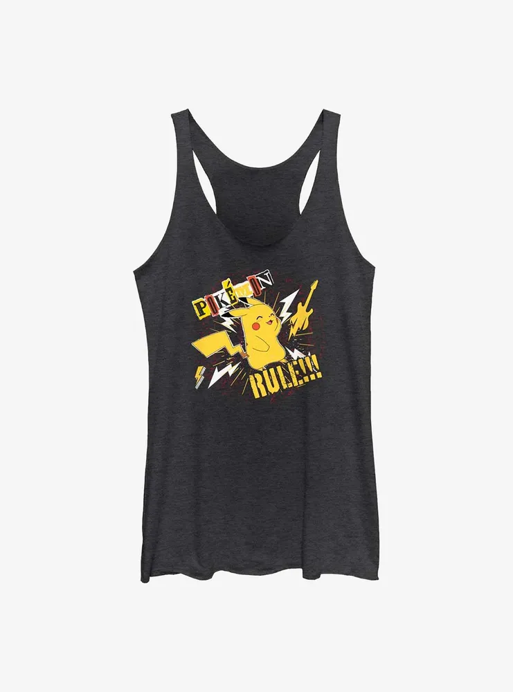 Pokemon Rule Pikachu Womens Tank Top