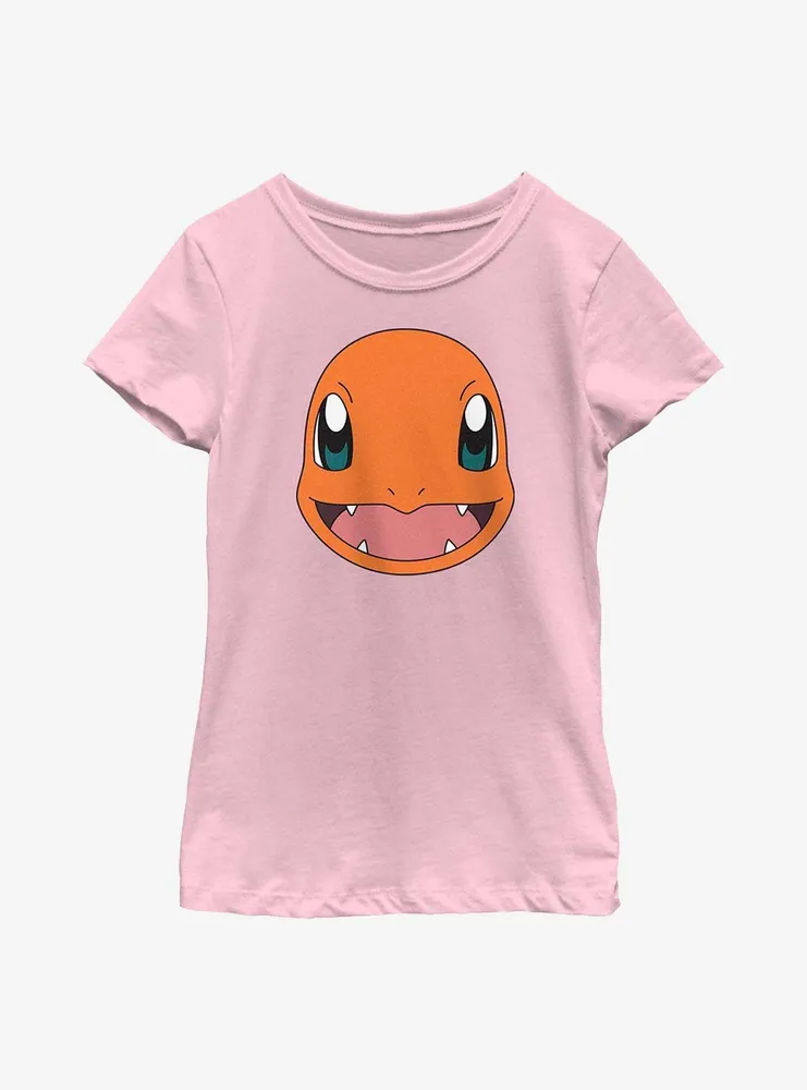 Pokemon Charmander Face Youth Girls T-Shirt