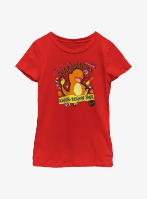 Pokemon Charmander Kanto Tour Youth Girls T-Shirt