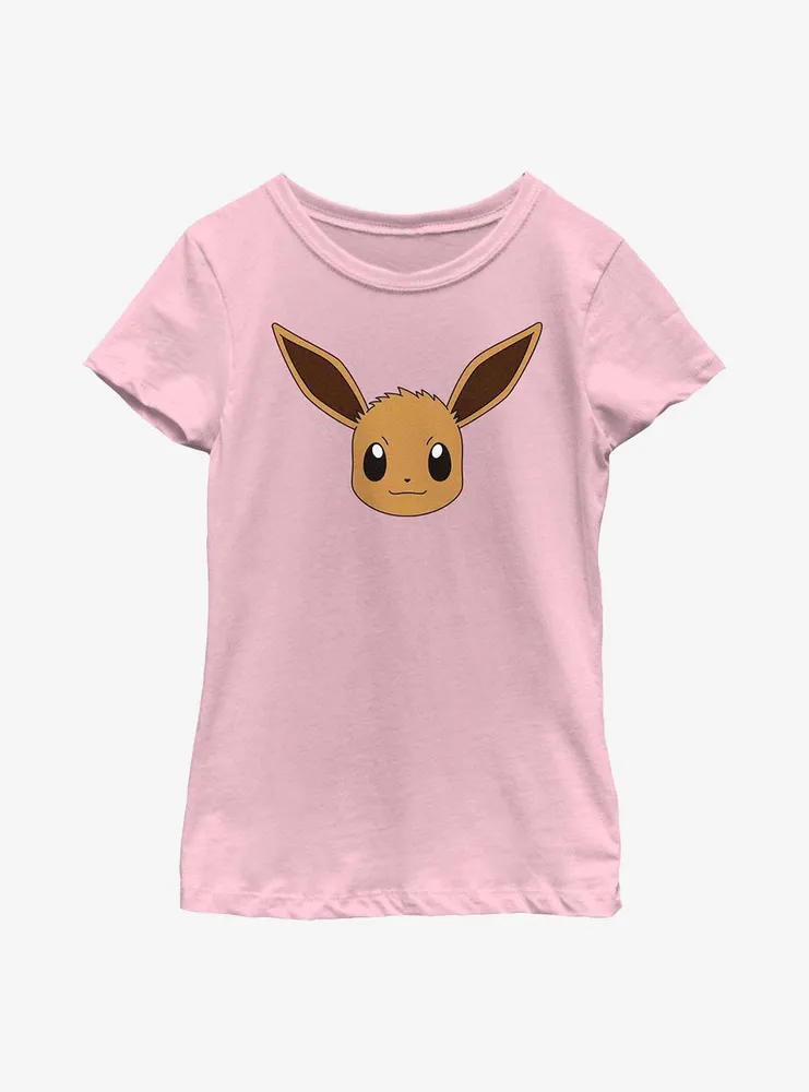 Pokemon Eevee Face Youth Girls T-Shirt