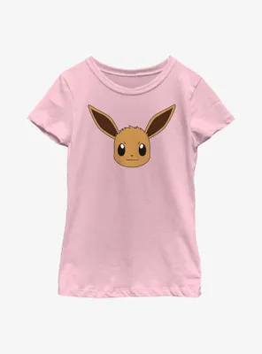 Pokemon Eevee Face Youth Girls T-Shirt