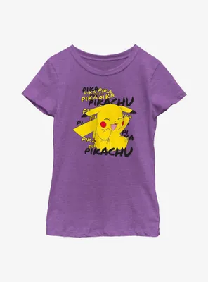 Pokemon Pikachu Laugh Youth Girls T-Shirt