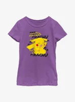 Pokemon Pikachu Laugh Youth Girls T-Shirt